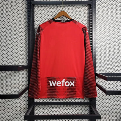 2023/2024 AC Milan Local Manga Larga