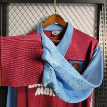 Maillot rétro à manches longues West Ham United Domicile 1995-1997