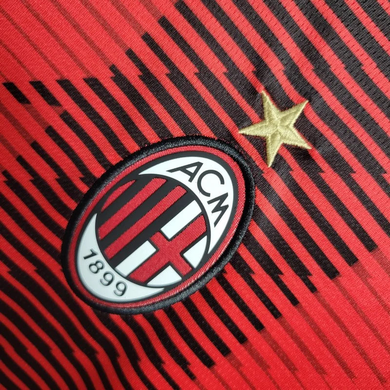 2023/2024 AC Milan Local Manga Larga