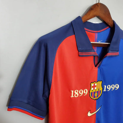 1999-2000 Retro Barcelona 100th Aniversario Local