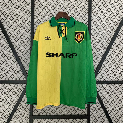 Maillot rétro à manches longues Manchester United extérieur 1992/1994
