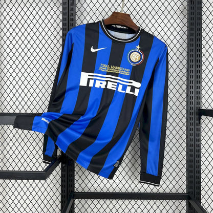2009/2010 Retro Inter Milan Local Manga Larga