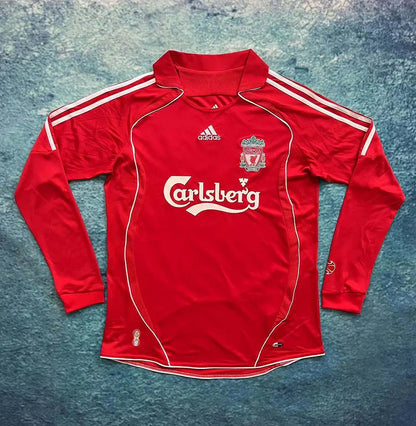 Maillot rétro Liverpool Domicile Manches Longues 2006-2007