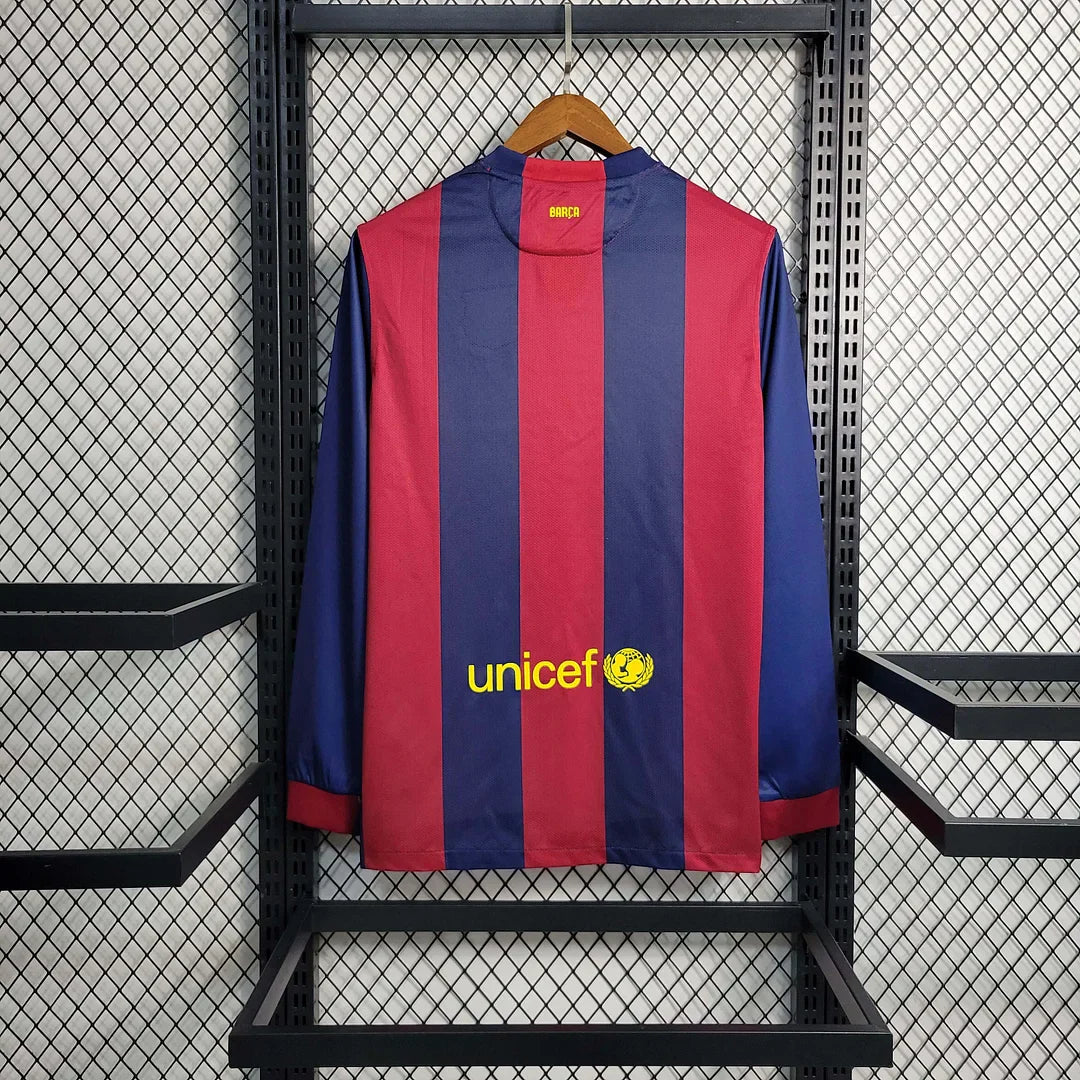 2014-2015 Retro Barcelona Local Long sleeve