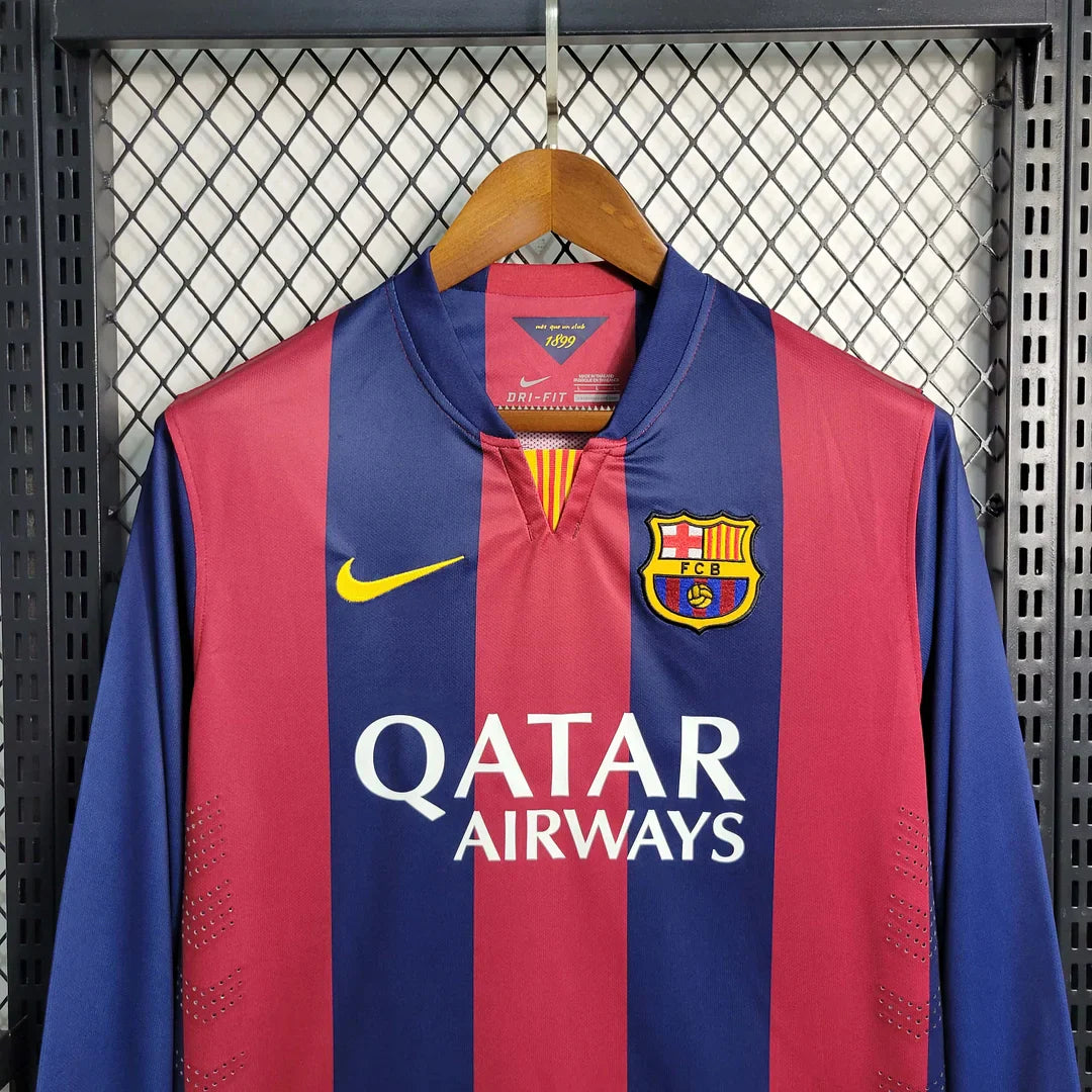 2014-2015 Retro Barcelona Local Long sleeve