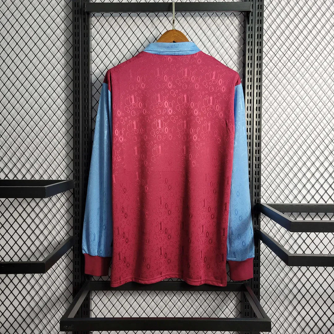 Maillot rétro à manches longues West Ham United Domicile 1995-1997