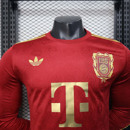 Bayern Munchen 2025/2026 125th Aniversario Edition Red Manga Larga