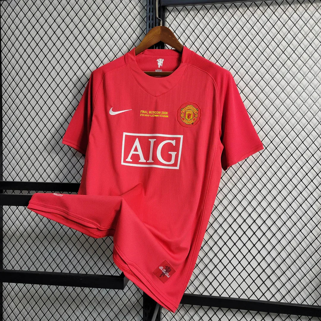 Maillot rétro domicile de Manchester United Ligue des champions 2007/2008