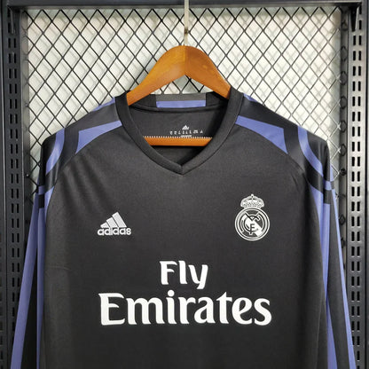 2015/2016 Retro Real Madrid Alternativa Visitante Manga Larga