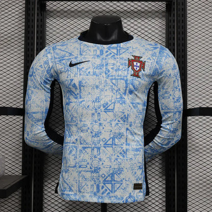 Portugal 2024/2025 Visitante Kit Manga Larga