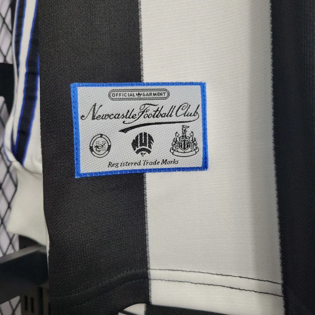 Maillot rétro à manches longues Newcastle United Domicile 1997-1999