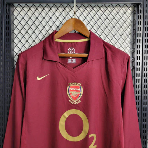 Maillot domicile rétro Arsenal 2005-2006 à manches longues