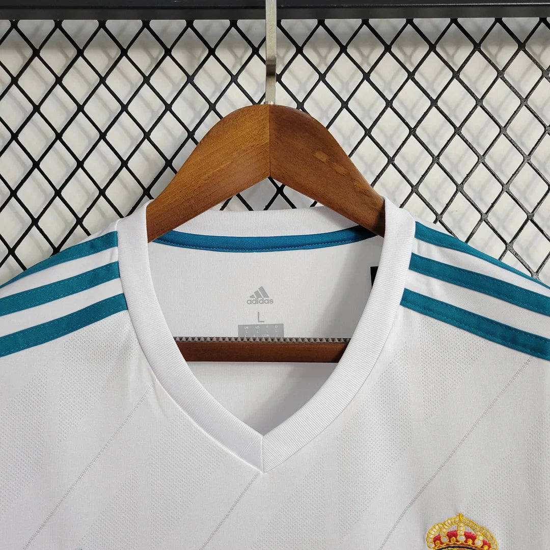 Maillot rétro domicile à manches longues du Real Madrid 2017-2018