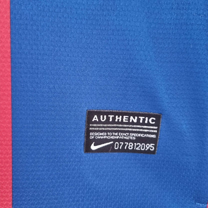 2010-2011 Retro Barcelona Local Manga Larga