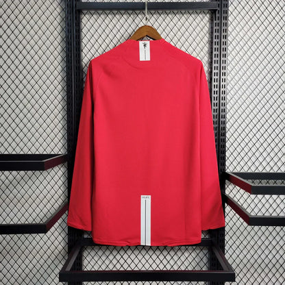 Manchester United Retro 2007-2008 Local Kit Manga Larga