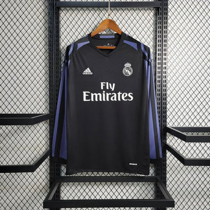 2015/2016 Retro Real Madrid Alternativa Visitante Manga Larga