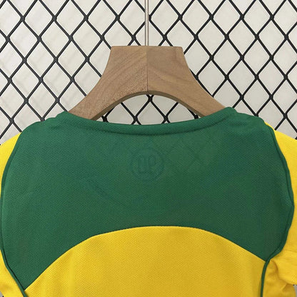 Maillot domicile rétro Brésil 2004, taille enfant