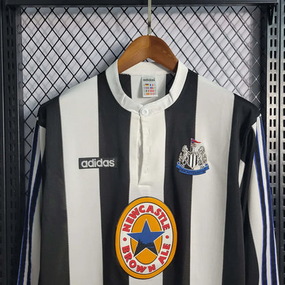 Maillot rétro à manches longues Newcastle United Domicile 1997-1999
