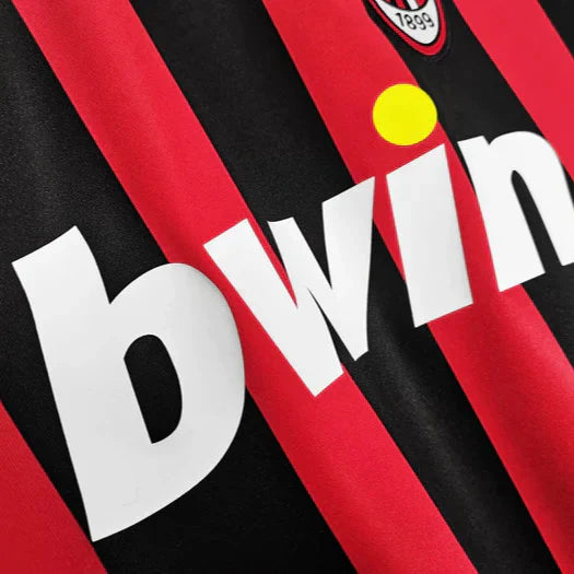 Maillot domicile à manches longues rétro AC Milan 2007-2008