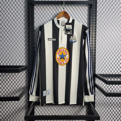 Maillot rétro à manches longues Newcastle United Domicile 1997-1999