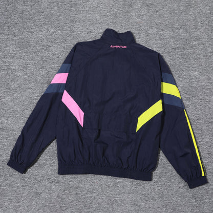 Juventus Dark Blue and Pink x Light Green Jacket