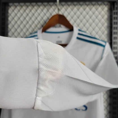 Maillot rétro domicile à manches longues du Real Madrid 2017-2018