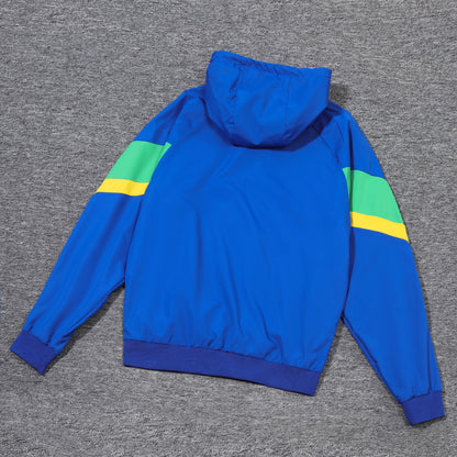 Brasil Blue and Green x Yellow Windbreaker
