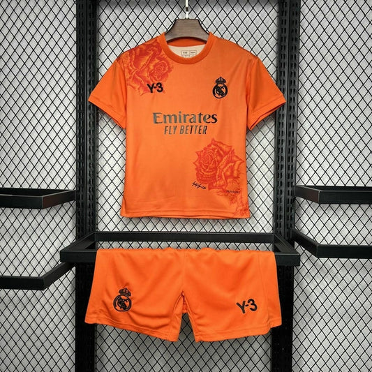 Maillot Real Madrid x Y3 2024/2025 4e édition Orange Taille Enfant