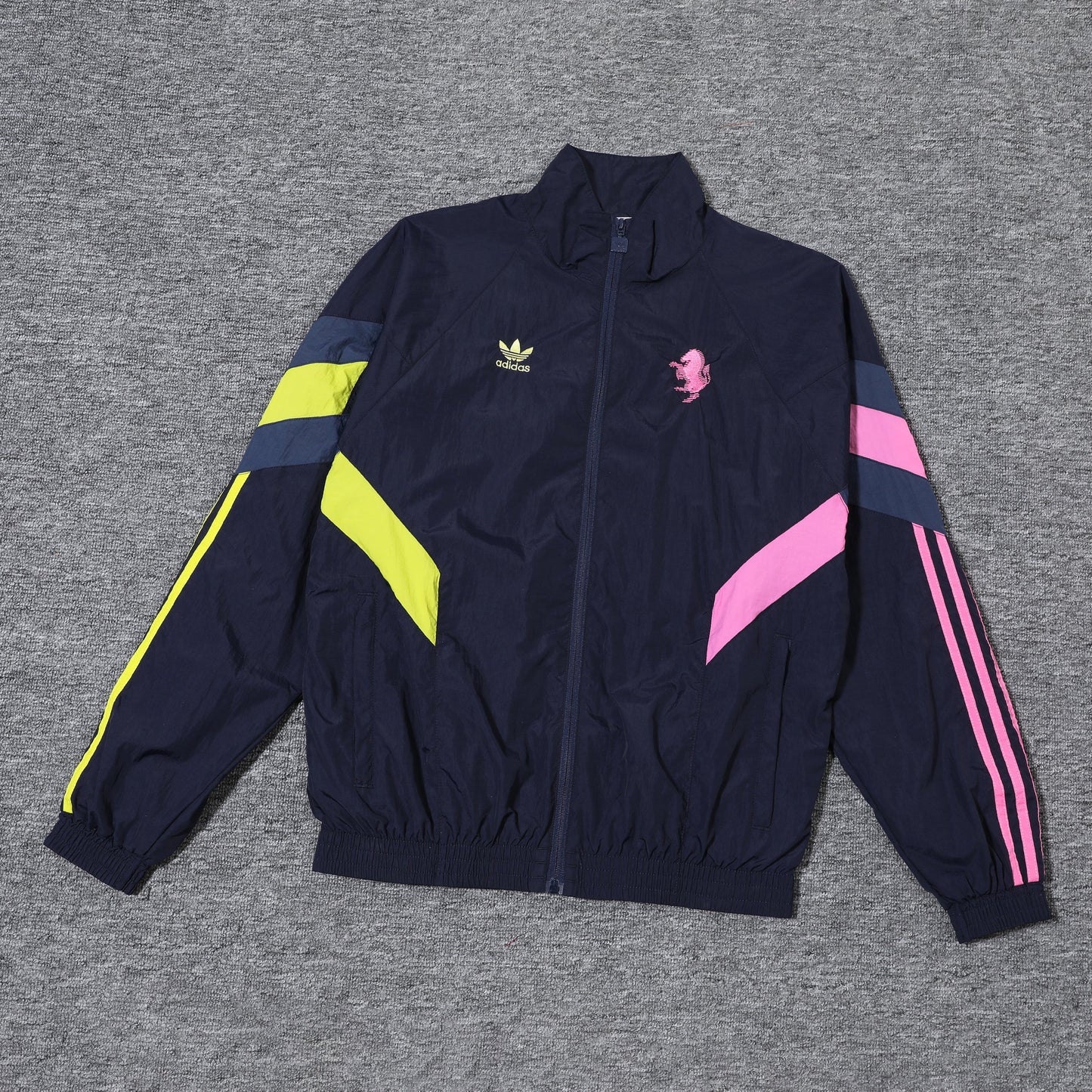 Juventus Dark Blue and Pink x Light Green Jacket