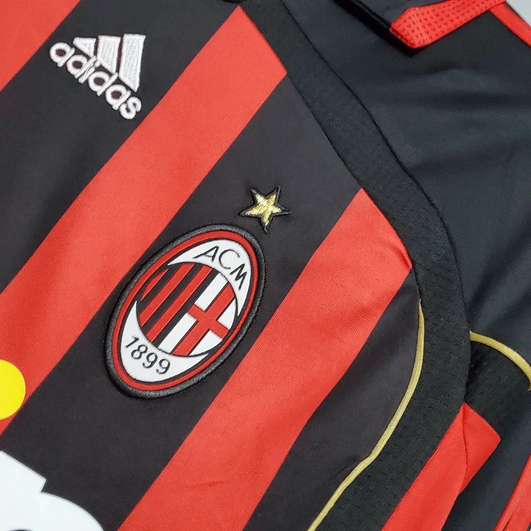 Maillot rétro à manches longues AC Milan Domicile 2006/2007