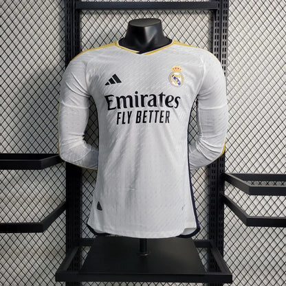 2023/2024 Real Madrid Local Kit Manga Larga
