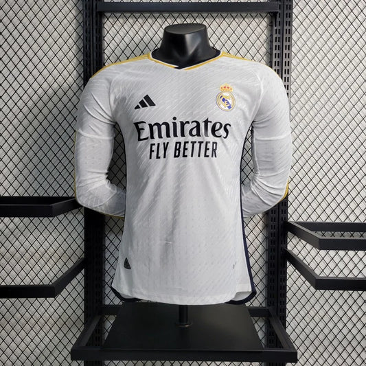 2023/2024 Real Madrid Local Kit Manga Larga