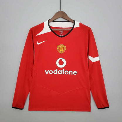 2004/2006 Retro Manchester United Local Manga Larga