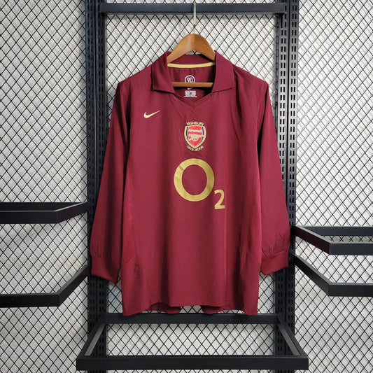Maillot domicile rétro Arsenal 2005-2006 à manches longues