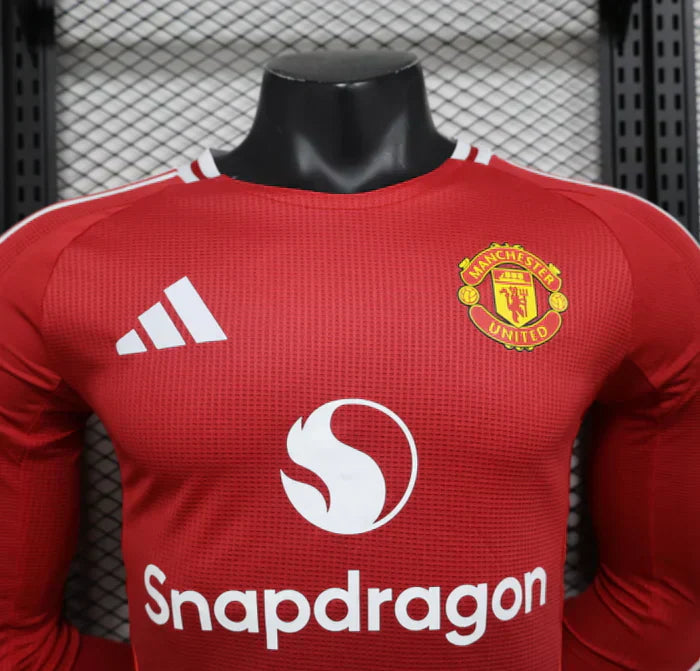 Machester United 2024/2025 Local Kit Manga Larga
