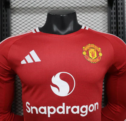 Machester United 2024/2025 Local Kit Manga Larga