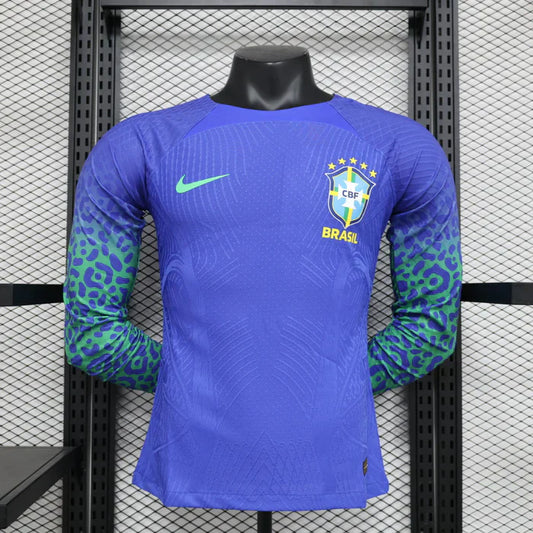 Brasil 2023/2024 Visitante Kit Manga Larga