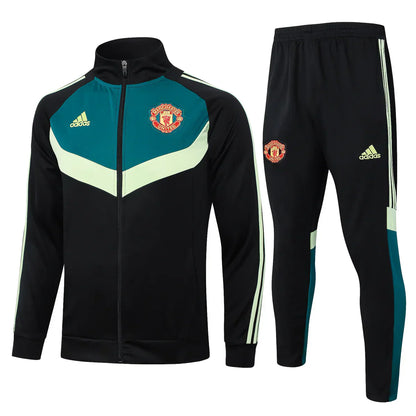 Survêtement noir et vert foncé de Manchester United