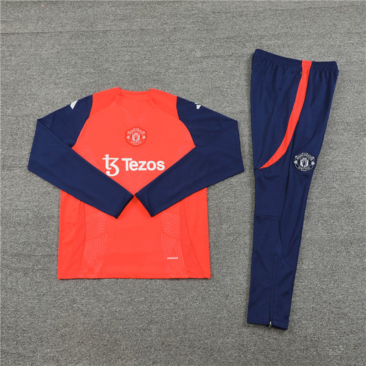 Survêtement bleu et orange de Manchester United