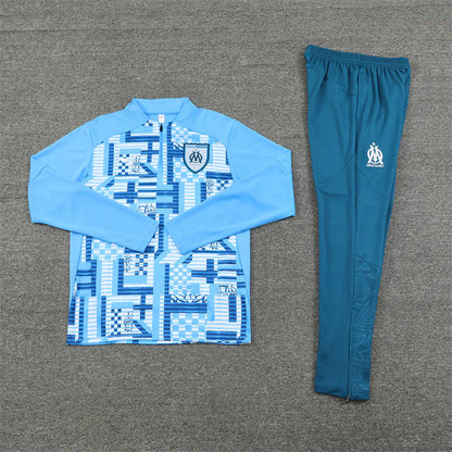 Survêtement Olympique de Marseille bleu et bleu clair