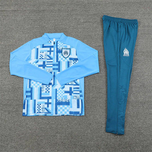 Survêtement Olympique de Marseille bleu et bleu clair