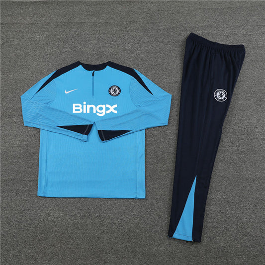 Survêtement Chelsea bleu foncé et bleu clair