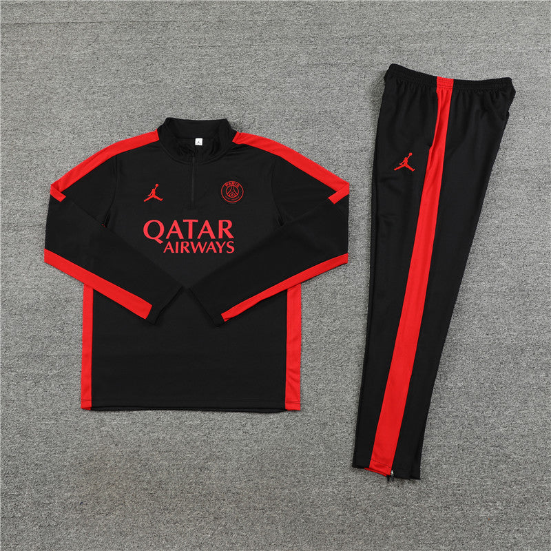 Survêtement PSG Paris Saint Germain Noir et Rouge