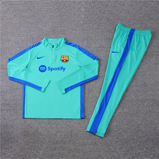 Survêtement Barcelone menthe et bleu