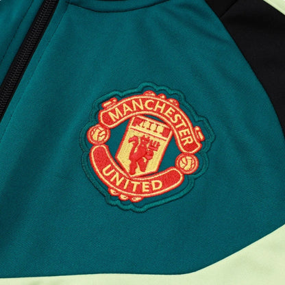 Survêtement noir et vert foncé de Manchester United