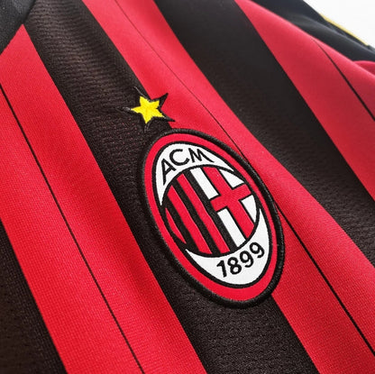 Maillot domicile à manches longues rétro AC Milan 2013-2014