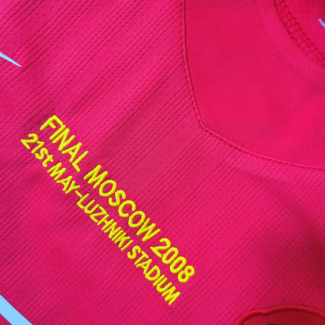 Maillot rétro domicile de Manchester United Ligue des champions 2007/2008