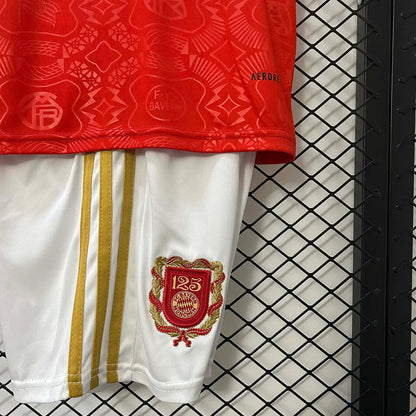 Bayern Munich 2025/2026 Édition 125e anniversaire Rouge Taille enfant
