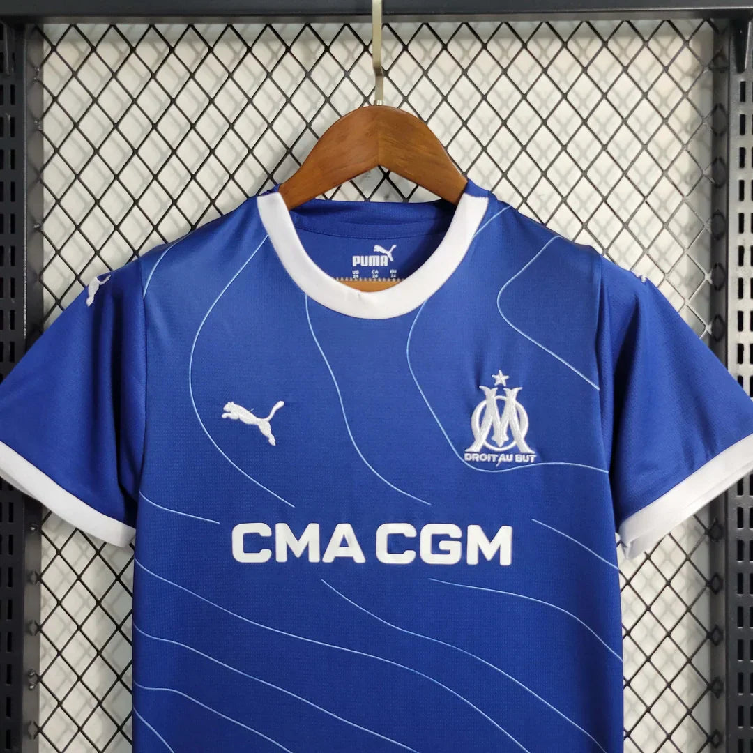 2023/2024 Olympique de Marseille Visitante Kit Talla Niño