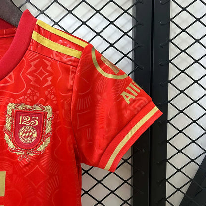 Bayern Munich 2025/2026 Édition 125e anniversaire Rouge Taille enfant